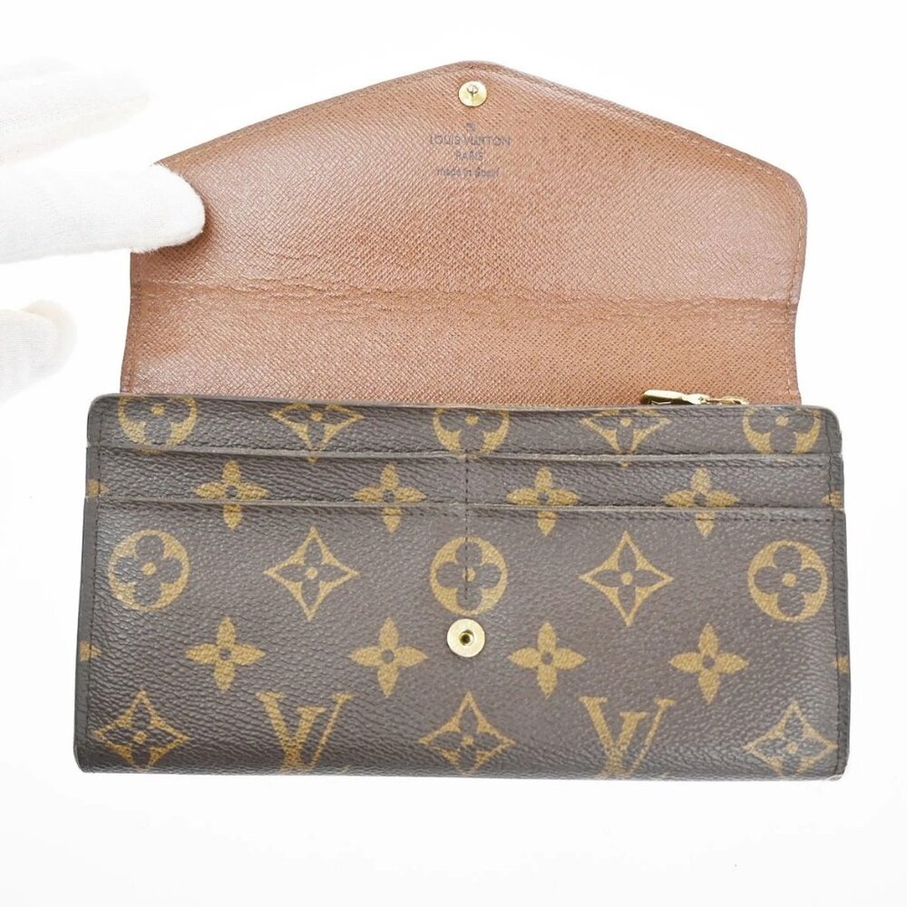 LOUIS VUITTON Portefeuille Sarah Long Bifold Wallet Monogram BN M60531 09KC414 - Picture 10 of 14
